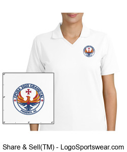 Port Authority Ladies Rapid Dry Polo Design Zoom